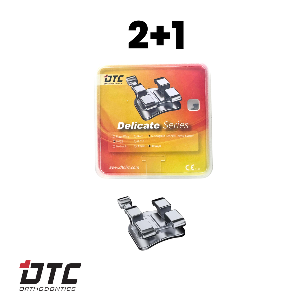 2+1 metalic brackets Delicate DTC